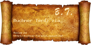 Buchner Terézia névjegykártya